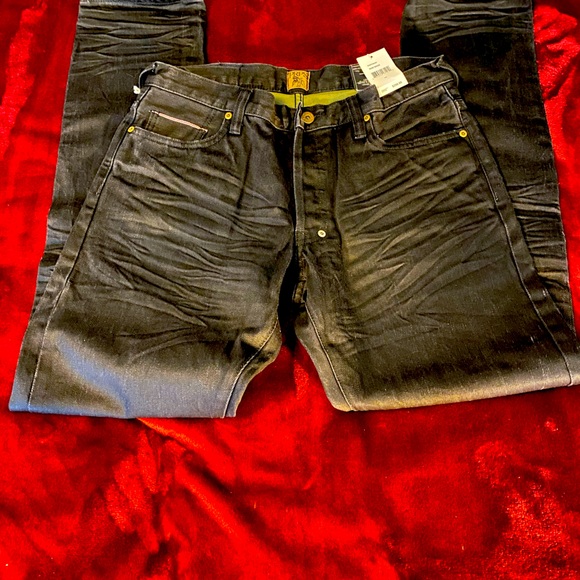 Prps Mens Fury Black Tapered Jeans W32 